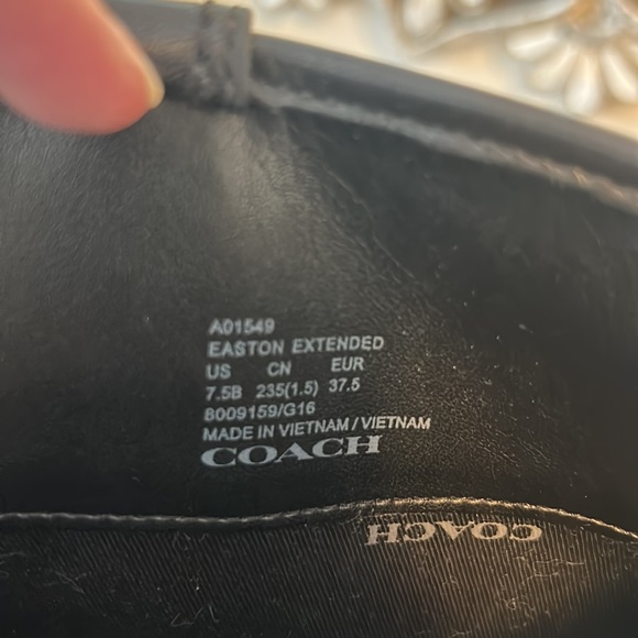 EUC Black Leather Coach Boots - Picture 3 of 3